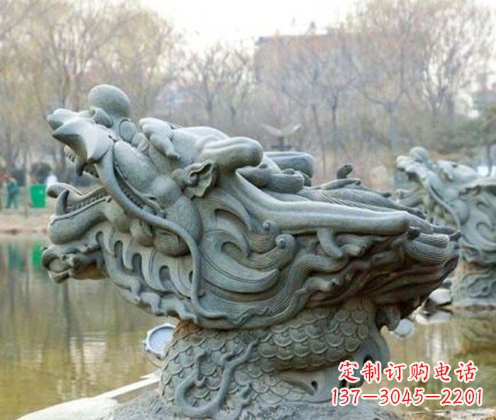 益阳小区景观龙头喷泉石雕
