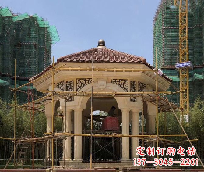 益阳小区景观欧式凉亭石雕