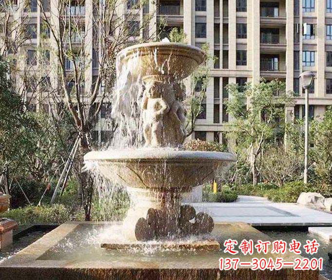 益阳小区景观欧式喷泉石雕 (3)