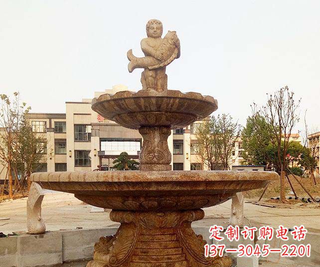 益阳小区景观欧式喷泉石雕
