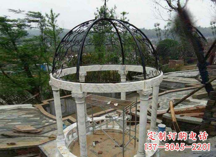益阳小区欧式圆顶凉亭石雕