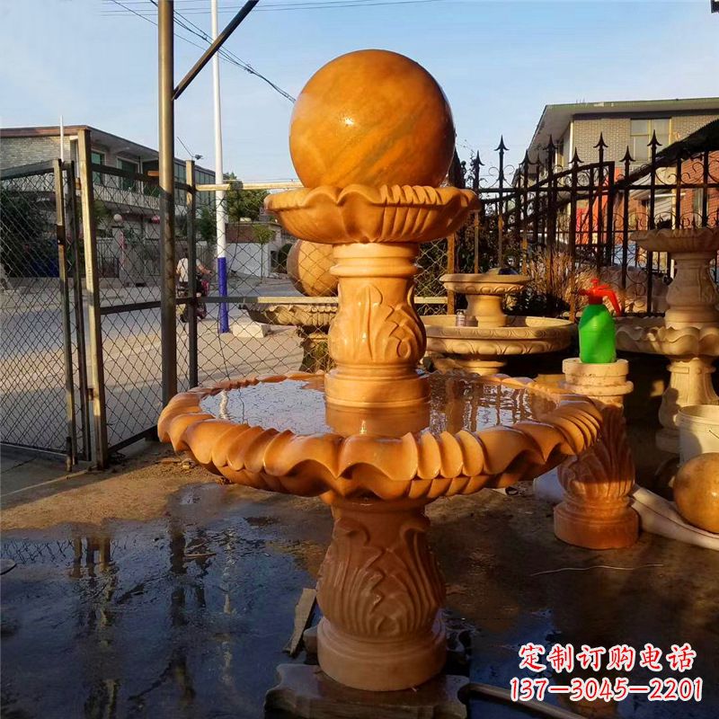 益阳小区石雕喷泉塔