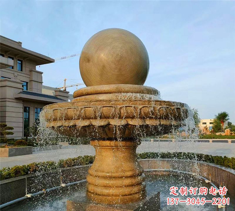益阳小区石喷泉雕塑