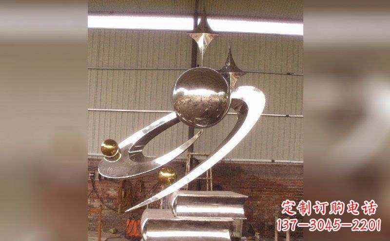 益阳校园不锈钢书籍雕塑