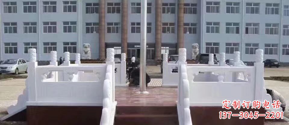 益阳校园汉白玉升旗台石雕