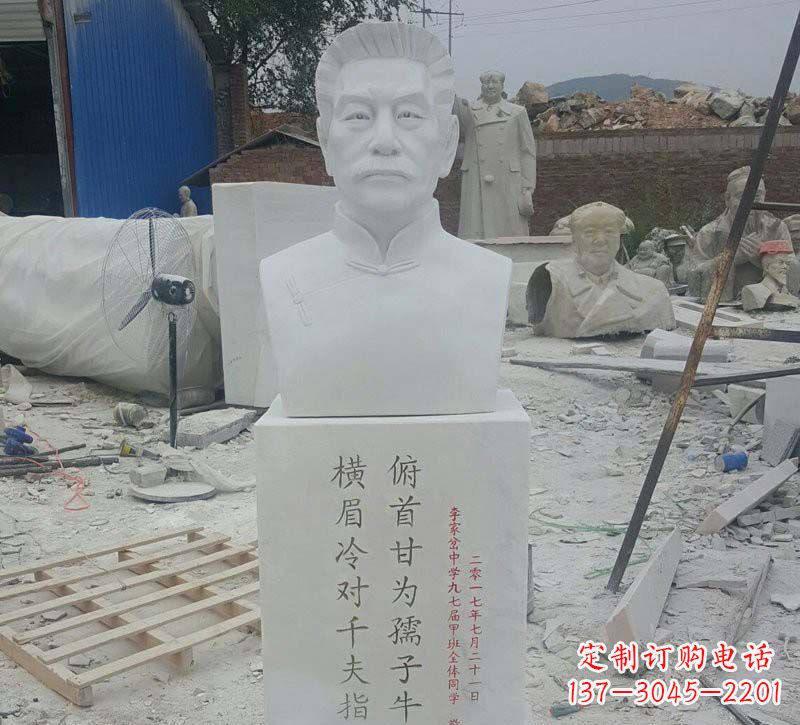 益阳校园鲁迅胸像石雕