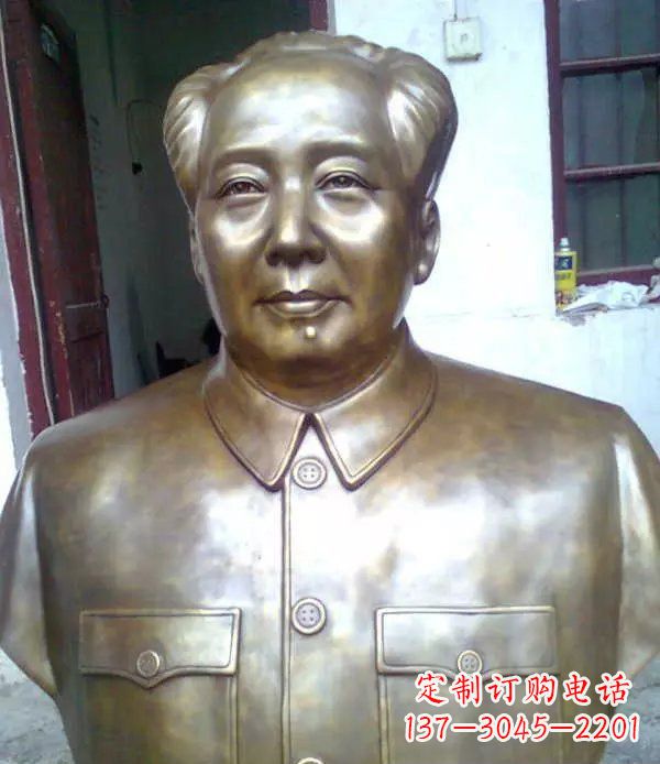 益阳校园毛主席胸像伟人铜雕