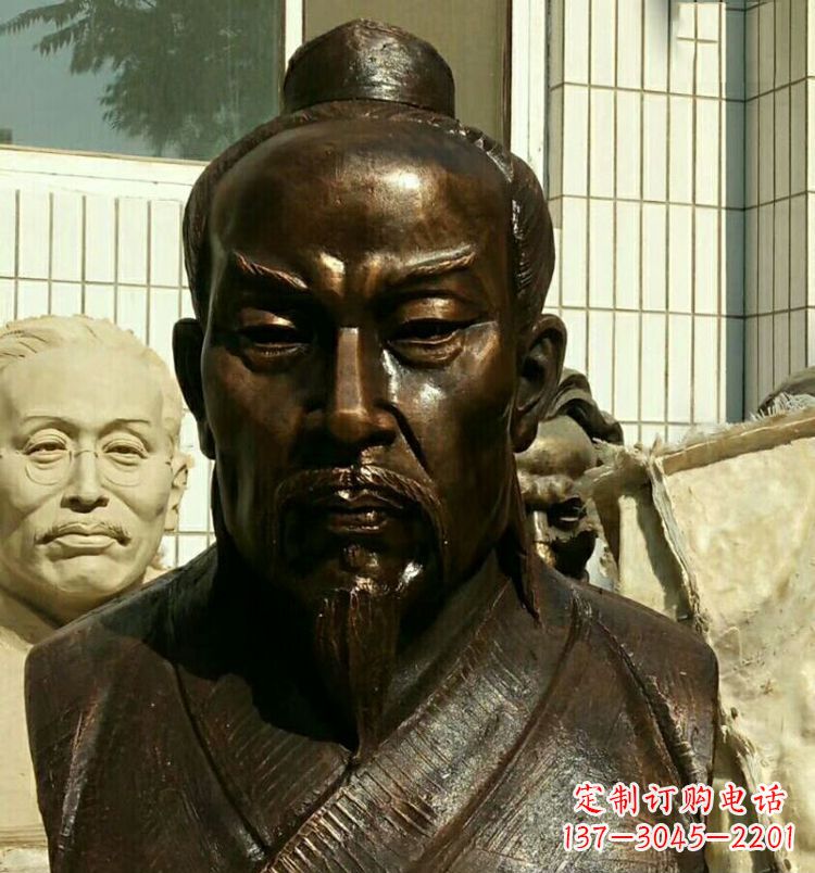 益阳校园孟子胸像铜雕