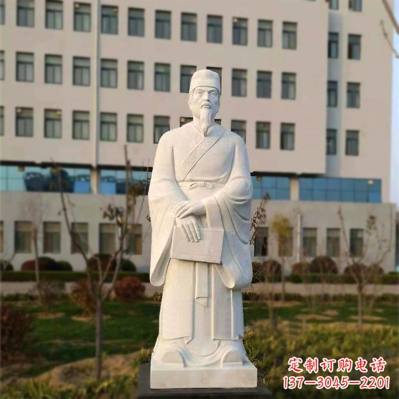 益阳校园名人汉白玉雕塑医院医学院古代著名人物雕像