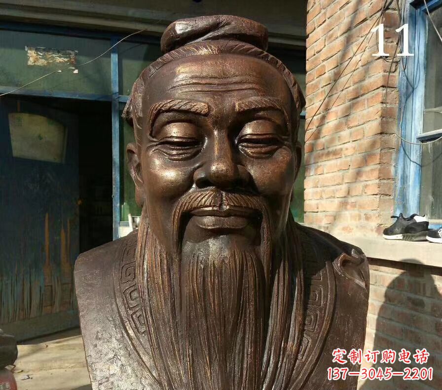 益阳校园名人铜雕 人物雕塑