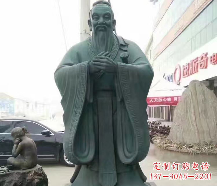 益阳校园人物孔子行教像