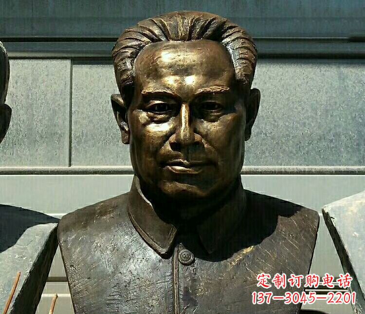 益阳校园周恩来胸像铜雕