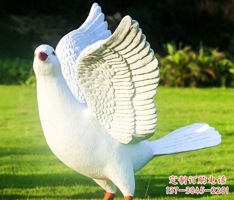 益阳写真雕塑和平鸽