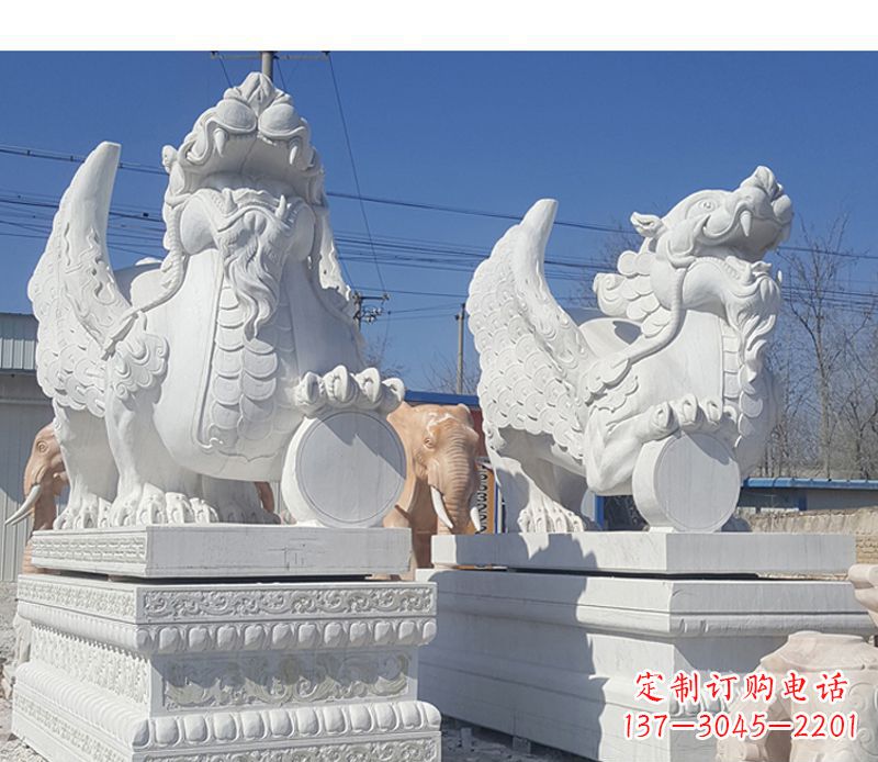 益阳獬豸法院门口神兽石雕