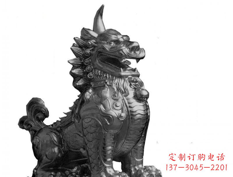 益阳獬豸法院景观铜雕