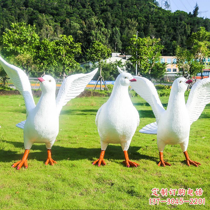 益阳信阳师院和平鸽雕塑