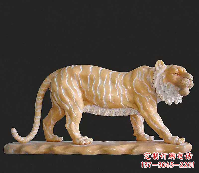 益阳行走老虎石雕动物雕塑
