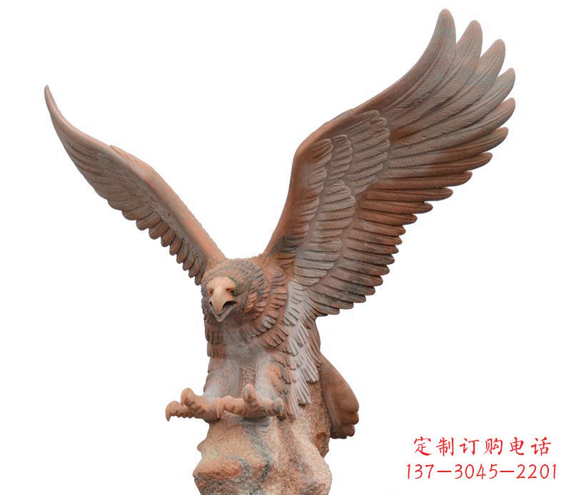 益阳雄鹰展翅石雕