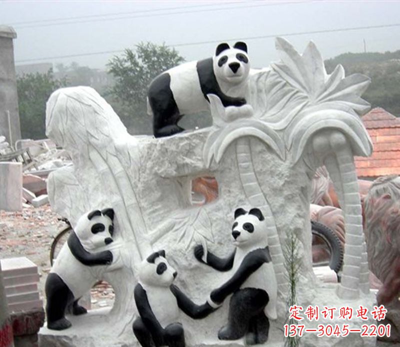 益阳熊猫动物景观石雕