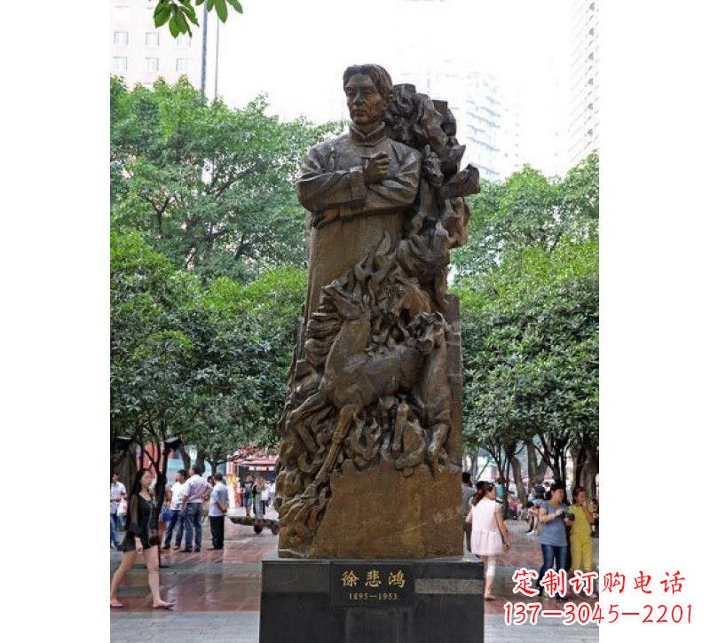 益阳徐悲鸿铜雕