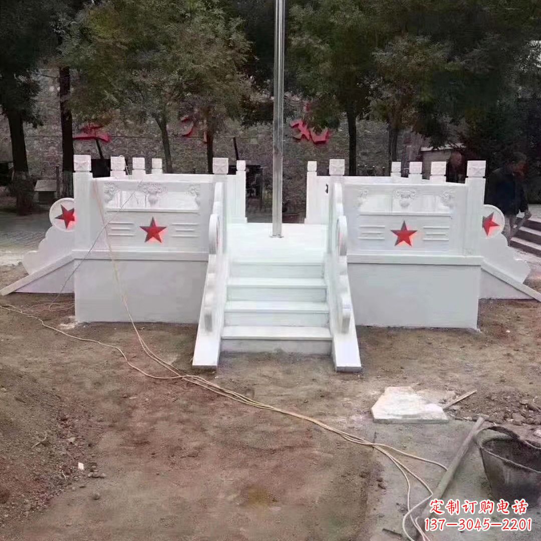 益阳学校校园升国旗台