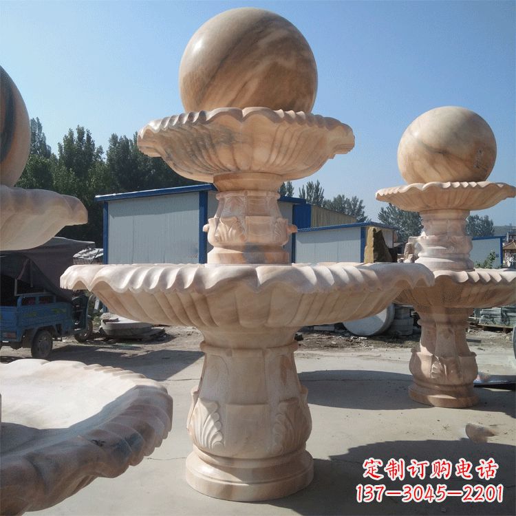 益阳一米的喷泉石雕