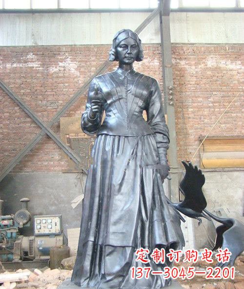 益阳医院校园西方名人南丁格尔铜雕