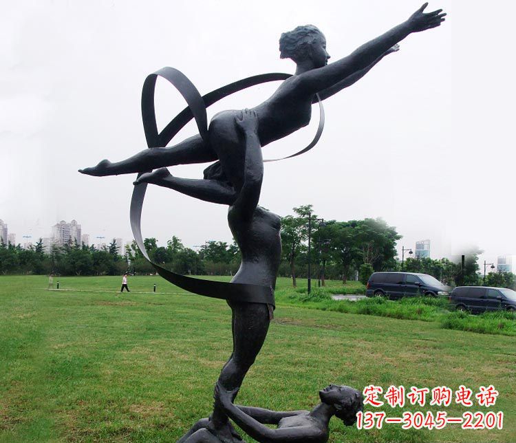 益阳艺术体操运动员雕塑