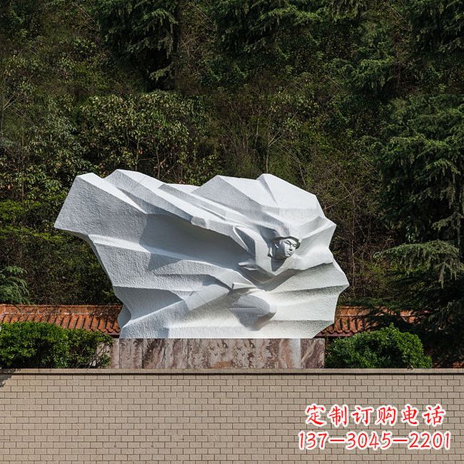 益阳英雄人物黄继光景区景点汉白玉石刻雕塑
