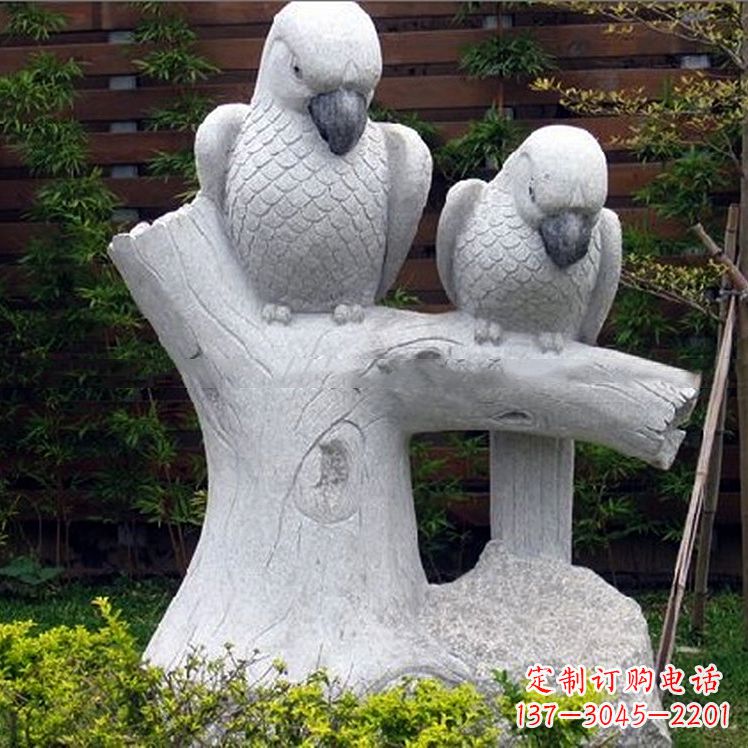 益阳鹦鹉大理石雕塑