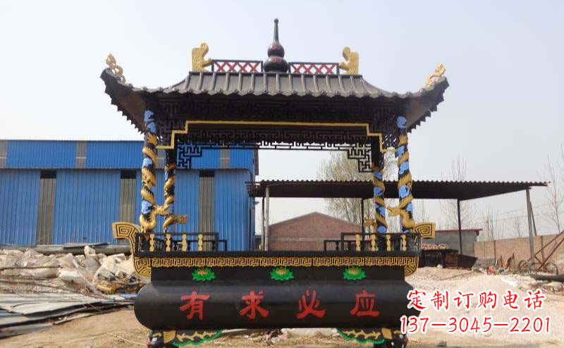 益阳有求必应香炉寺庙铜雕