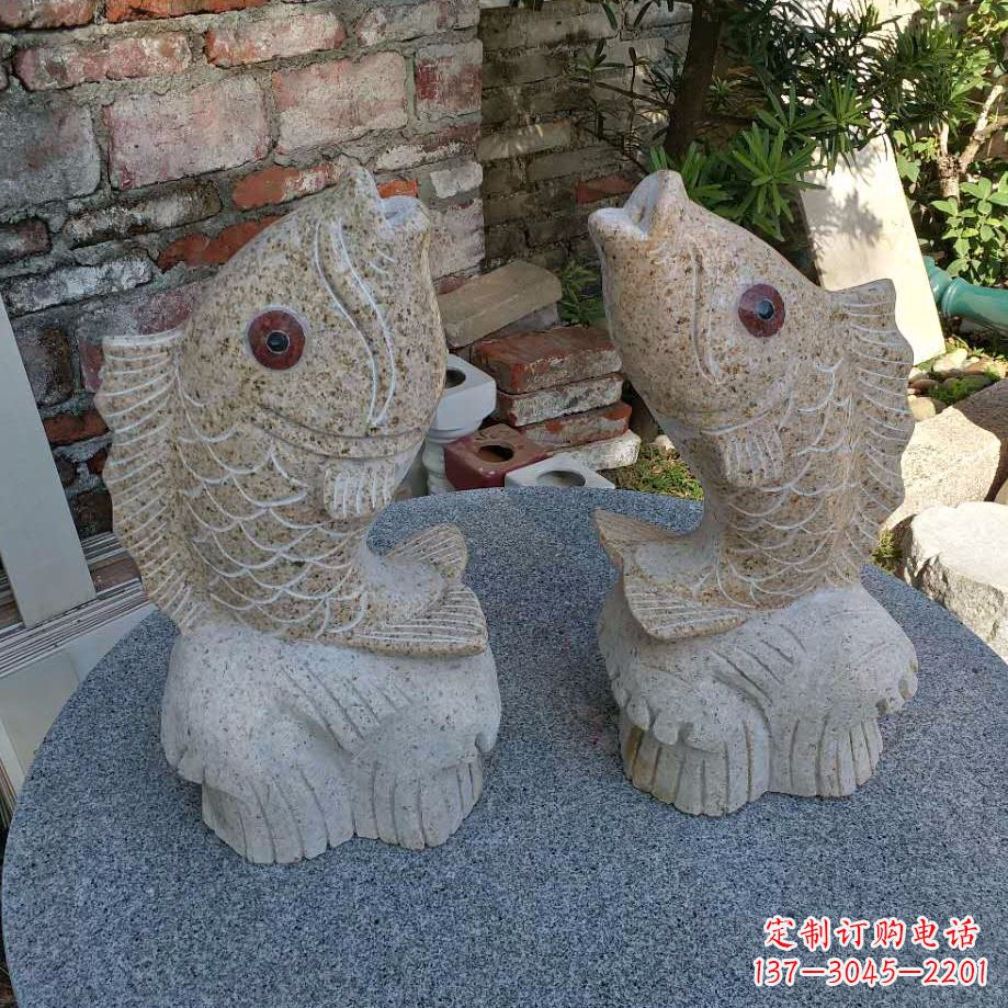 益阳鱼石雕喷泉