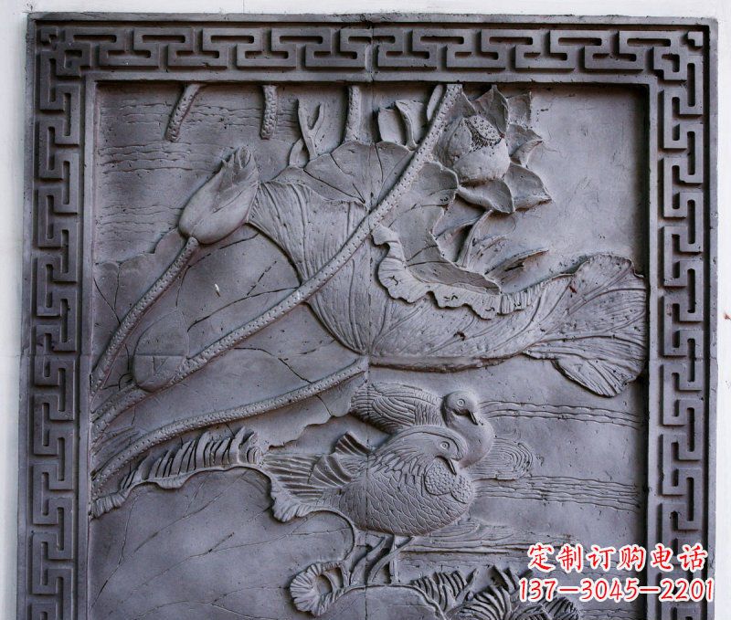 益阳鸳鸯青石浮雕