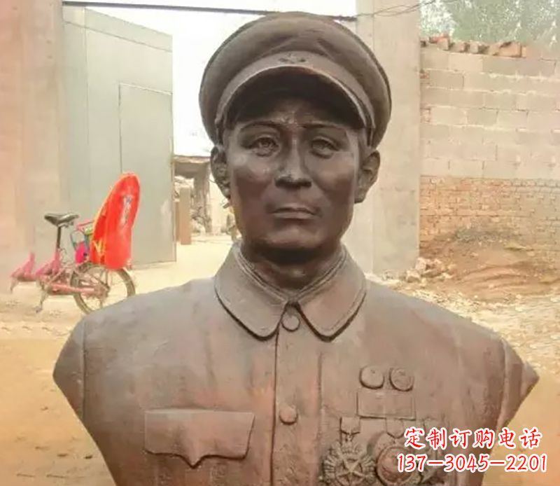 益阳元帅名人胸像铜雕