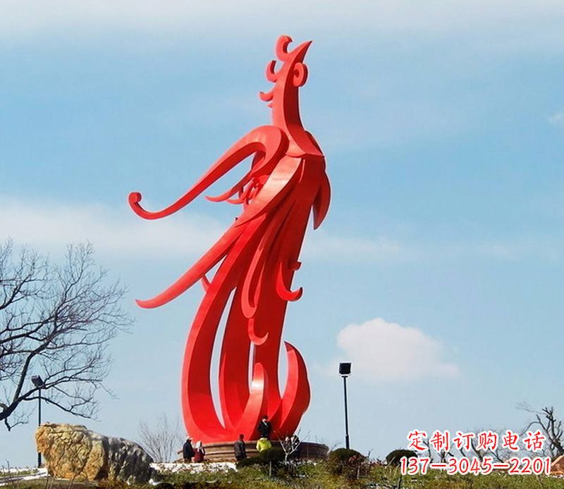 益阳园林不锈钢凤凰雕塑