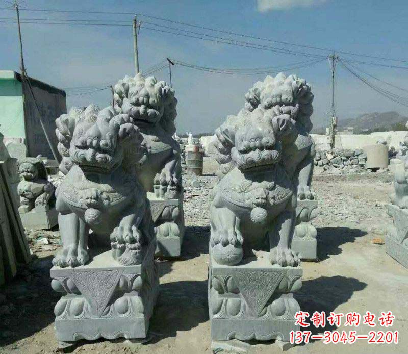 益阳园林仿古狮子景观石雕