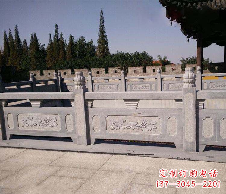 益阳园林仿古石栏板景观石雕 (2)