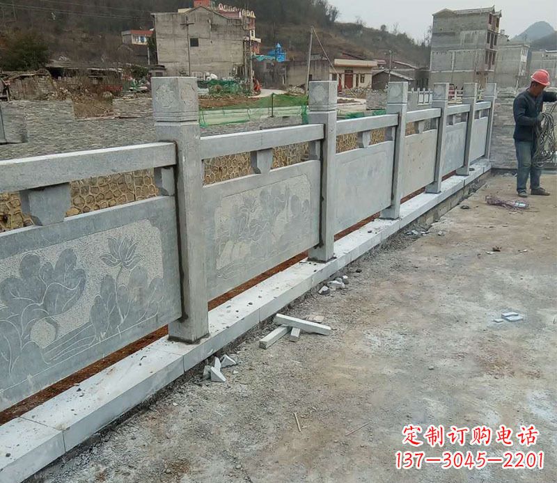 益阳园林仿古石栏板景观石雕 (5)