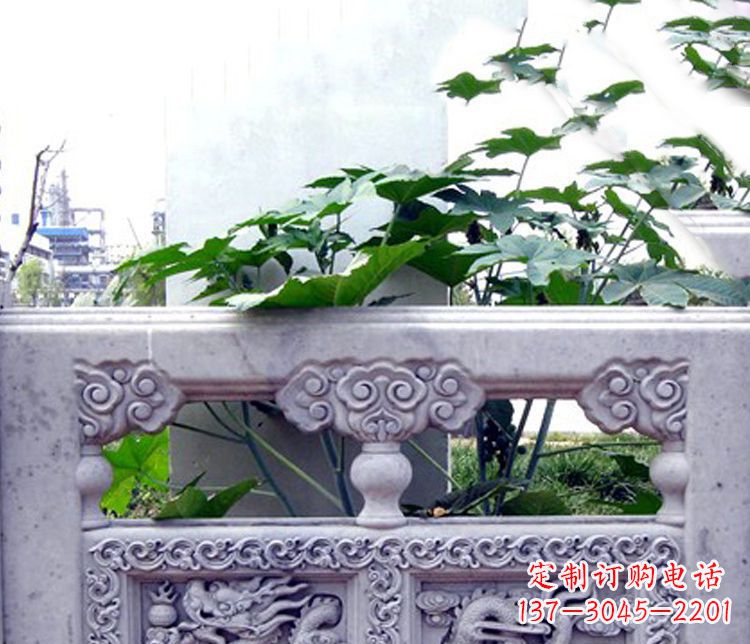 益阳园林仿古石栏板景观石雕 (6)
