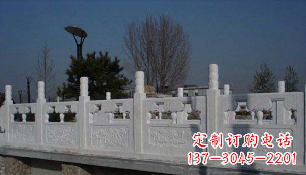 益阳园林汉白玉栏板景观石雕