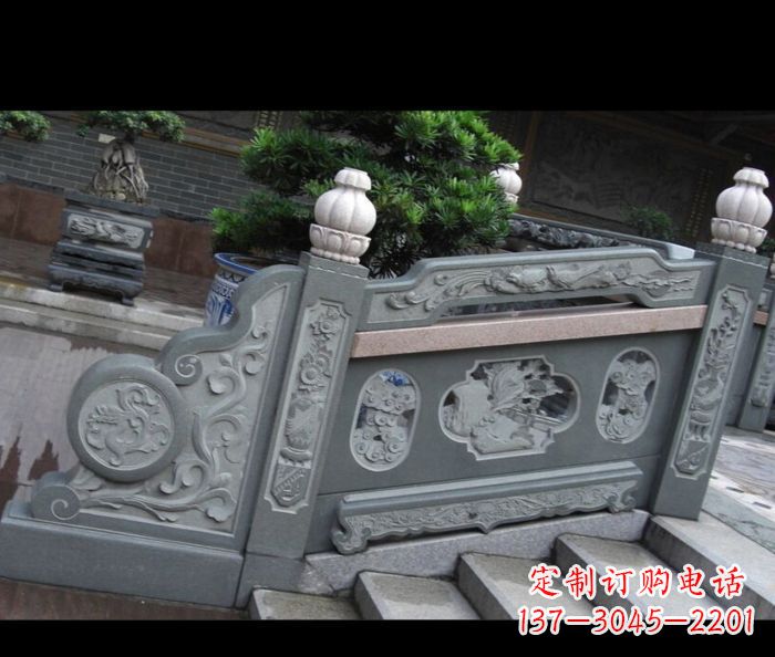 益阳园林景观大理石栏板雕塑 (6)
