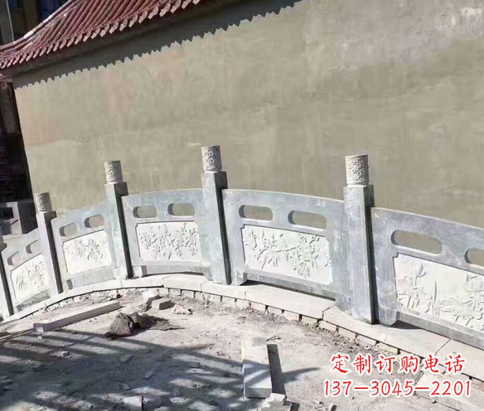 益阳园林景观大理石桥栏板石雕 (5)