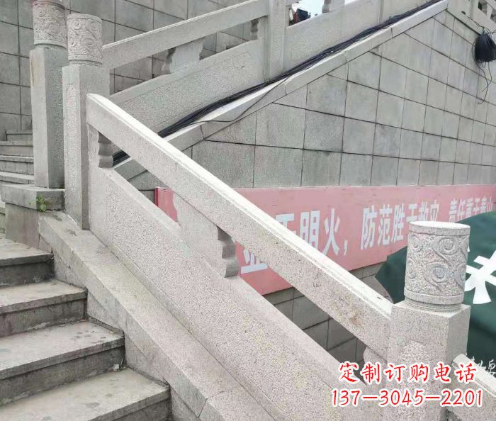 益阳园林景观大理石桥栏板石雕_1 (2)