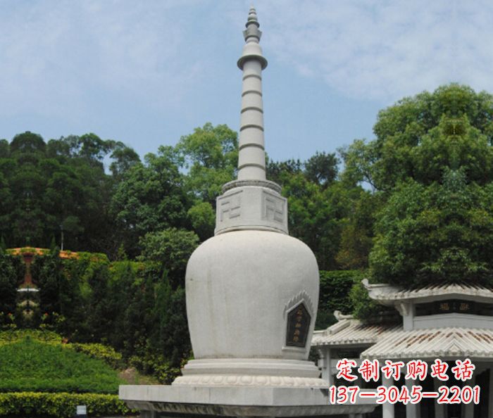 益阳园林景观大理石舍利塔石雕