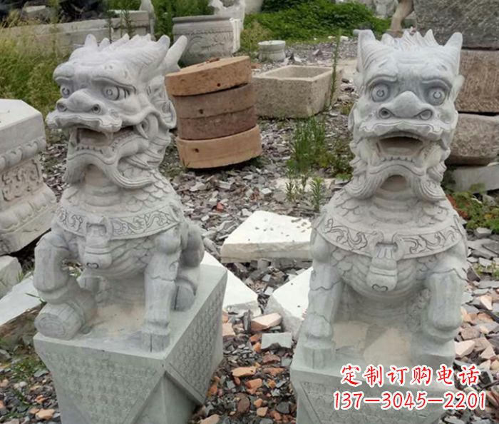 益阳园林景观仿古麒麟石雕