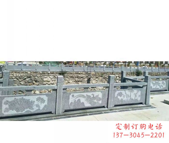 益阳园林景观仿古石雕栏板 (5)