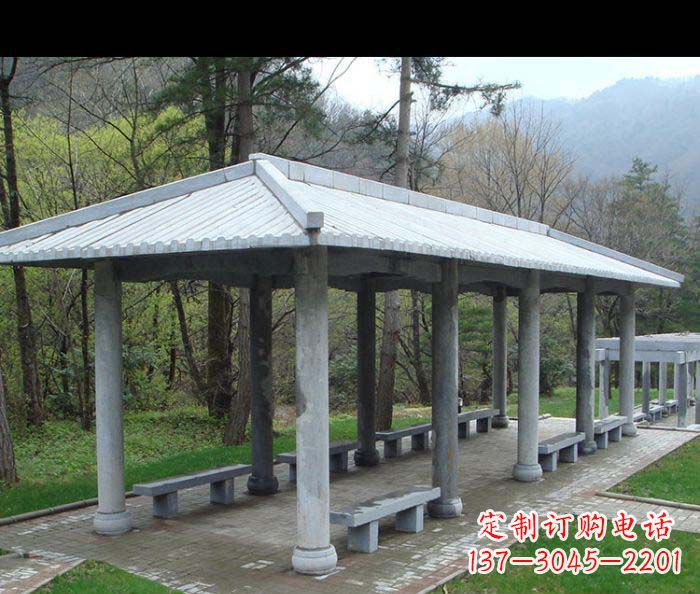 益阳园林景观仿古石雕长廊