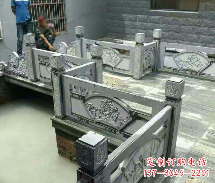 益阳园林景观仿古石浮雕栏板 (4)