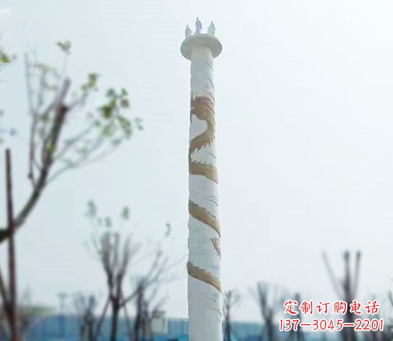 益阳园林龙柱景观不锈钢