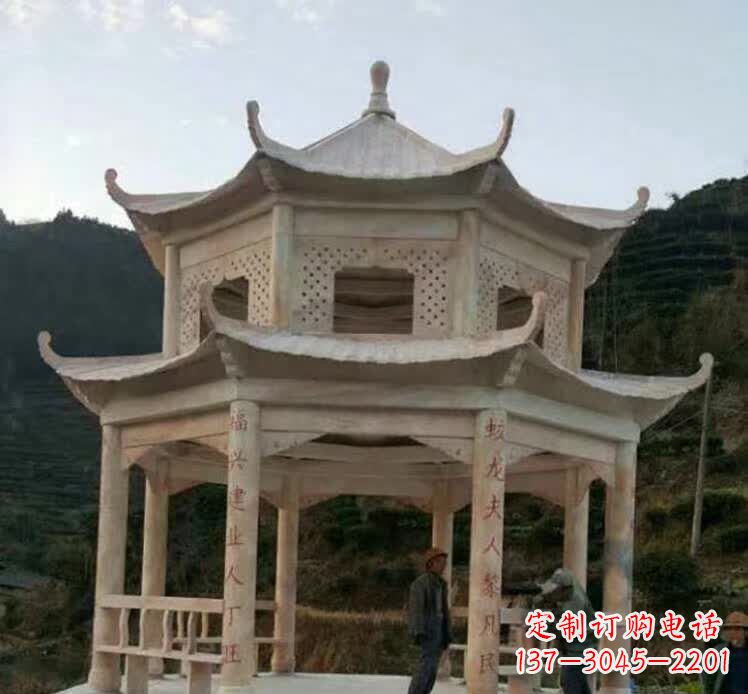 益阳园林石雕凉亭